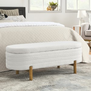 KTMBDW Ottoman with Storage, Rectangular Extra Long Storage Bench for Bedroom and Living Room - 1 of 4