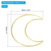 Unique Bargains Metal Decoration Wreath DIY Craft Durable Moon Dream Catcher Rings 4 Pcs - 2 of 4