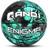 AND1 Enigma Indoor/Outdoor Intermediate Premium Rubber Basketball, Teal and Black, 28.5 in - 4 of 4