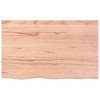 vidaXL Wall Shelf Light Brown 31.5 in.x19.7 in.x(0.8 in.-1.6 in.) Treated Solid Wood Oak - 4 of 4