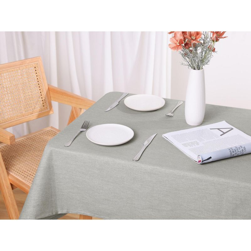 Unique Bargains Rectangle Wrinkle-Resistant Washable Polyester Linen Table Cover 1 Pc, 5 of 6