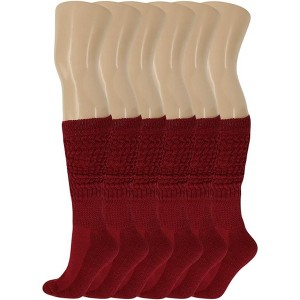120 Pairs Extra-Long Heavy Slouch Socks – Women's Shoe Size 5-10, Cotton Blend, Retro 80s Style - 1 of 1