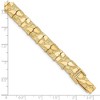 Black Bow Jewelry 10mm 10k Yellow Gold Nugget Link Bracelet, 7 Inch - 3 of 4