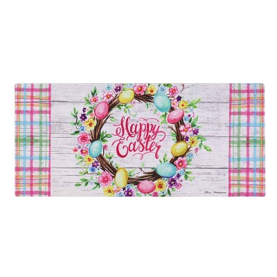 Easter Floral Wreath Sassafras Switch Mat