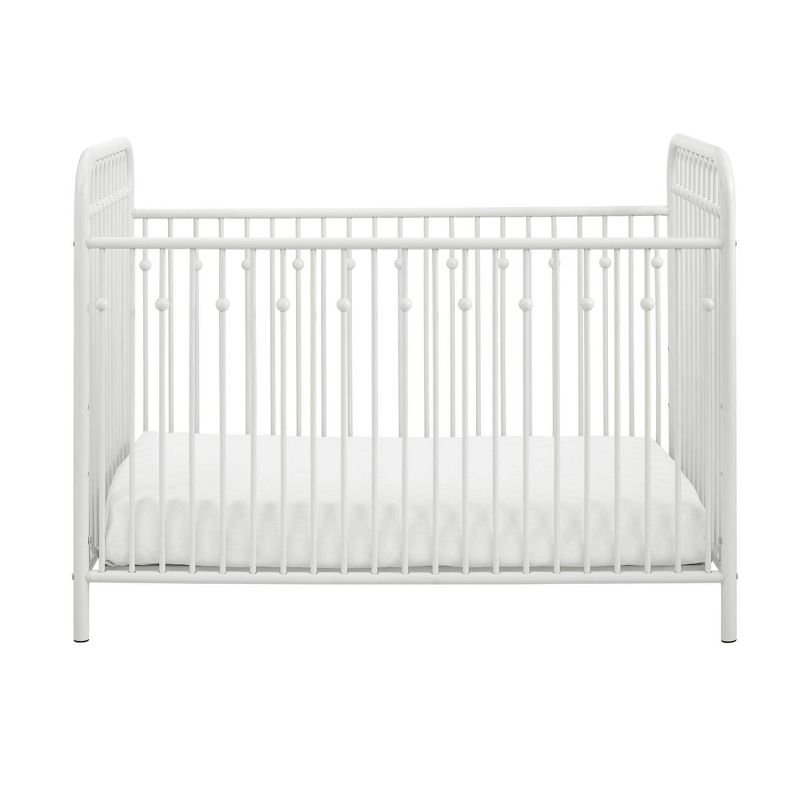 Little Seeds Monarch Hill Ivy Metal Crib with Safety 1st Nighty Night Baby & Toddler Mattress, 1 of 13