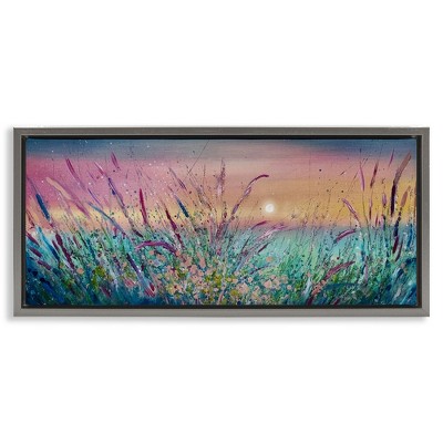 Stupell Industries Pond Reeds Sprouting at Sunset, 25" x 11"