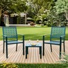 3-Piece Outdoor Bistro Set, Modern Patio Furniture Set with Chairs and Table for Lawn,Garden,Balcony - 3 of 4