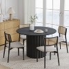 PexFix 46" Round Solid Wood Dining Table Kitchen Tables - image 4 of 4