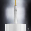 Urban Ambiance Luxury Cosmopolitan Pendant,  17"H x 8"W,  Palladian Gold Finish, UHP2633 - 4 of 4