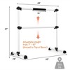 Costway 4ft Portable Ballet Barre Freestanding Adjustable Double Dance Bar Silver - 4 of 4