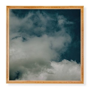 Deny Designs Hannah Kemp Blue Embrace Framed Wall Art Bamboo - 1 of 3