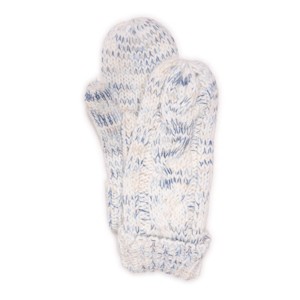 MUK LUKS Women's Color block Stripe Cable Mittens - 1 of 2