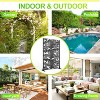 Metal Privacy Screen Outdoor 71"x47", Freestanding Decorative Privacy Fence Panel for Patio, Balcony, Deck, Garden, Black - 4 of 4