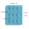 Allegra K Women's 3 Hook 3 Row Stretchy Bra Strap Extenders Hooks Bra Band - 3 of 4