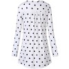 Plus Size Women's V-Neck Long Sleeve T-Shirt with Ruffle Detail Stretchy Soft Printed Blouse Fall Winter Tops XL to 5XL - 3 of 4