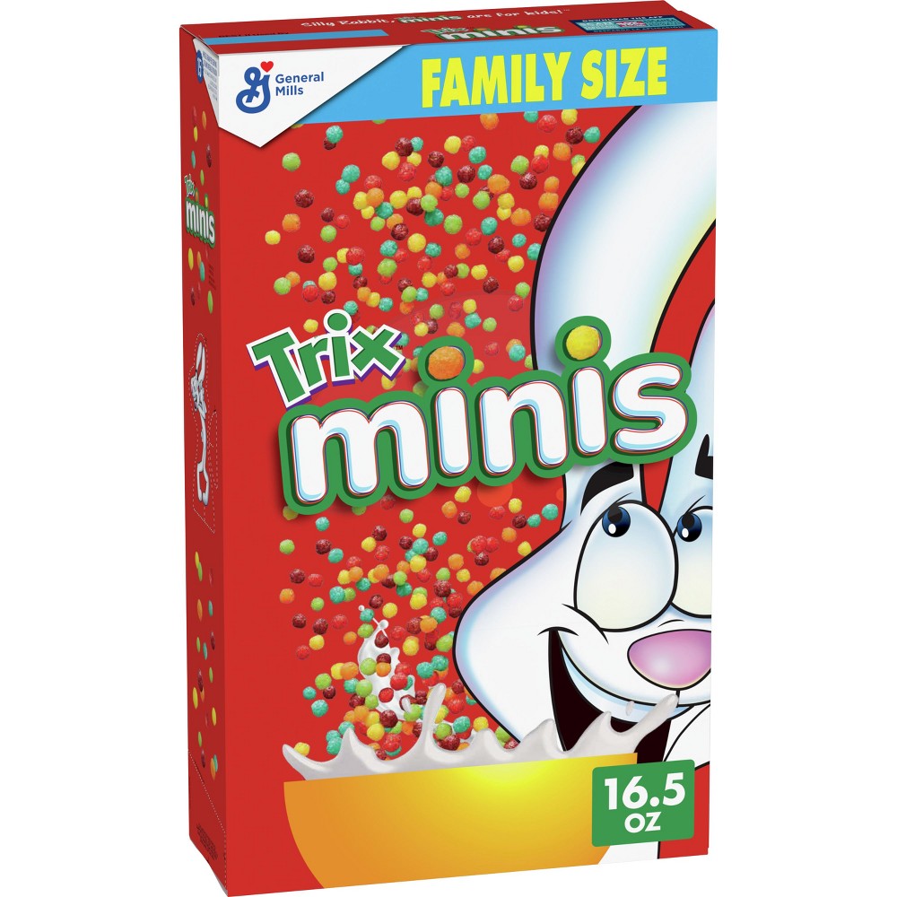 Trix Minis Fruity Mini Corn Puff Breakfast Cereal  Family Size  16.5 oz