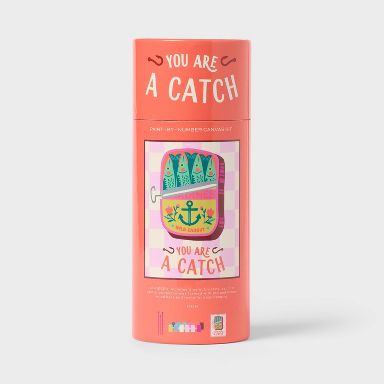 Valentine's Day Tinned Fish Paint By Number Canvas Kit - Spritz™