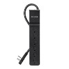 Belkin® 600-Joules Surge Protector, 6 Outlets, 6-Ft. Cord with 360° Rotating Flat Plug, BSE600-06BLK-WM in Black - 2 of 4