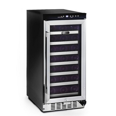 Whynter 33 Bottle Built-in Stainless Steel Compressor Wine Refrigerator