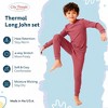 City Threads Boys USA-Made Soft & Cozy Thermal Long Johns 2-Piece Set - Warm Base Layer & Loungewear - 2 of 4