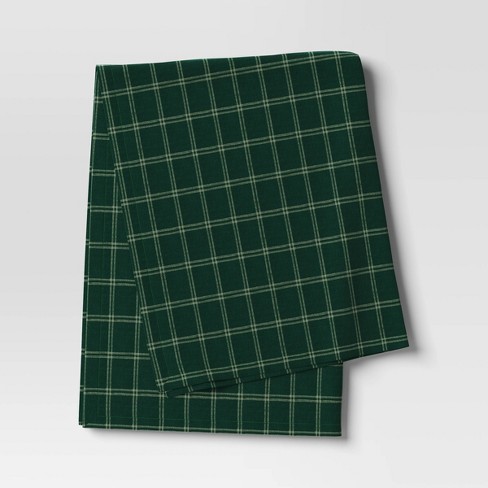 5pk Cotton Terry Dual Sided Kitchen Towels Green - Threshold™
