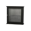 Chesterfield 1 Door Wall Cabinet Dark Espresso - Elegant Home Fashions: Teamson Home, Mid-Century Modern Storage, Chrome Hardware - 2 of 3