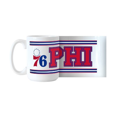 NBA Philadelphia 76ers Stripe Sublimated Mug - 15oz