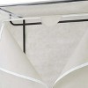 Single Tier Zippered Steel Adult Clothes Closet, 36", Grey Pumice, Bedroom - 3 of 4