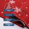 Christmas Area Rug, Christmas Tree Print Throw Carpet with Non Slip Backing, Low Pile Stain Resistant Floor Carpet for Living Room, Bedroom - 3 of 4
