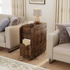Side Table with Storage, Flip Top Sofa End Table for Living Room and Bedroom - 2 of 4