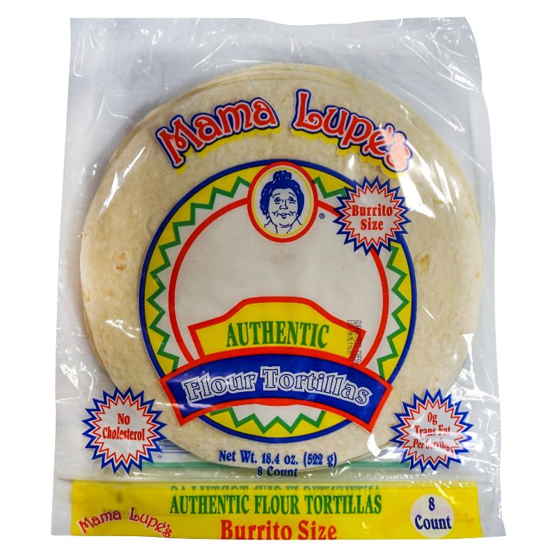 Mama Lupe&#39;s Burrito Size Authentic Flour Tortillas - 18.4oz/8ct, 1 of 2