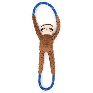 ZippyPaws RopeTugz - Durable Dog Pull Rope Toy, Interactive Tug of War, Made with Heavy Duty Climbing Rope - Sloth - 1 of 1