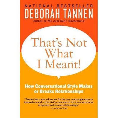 but what do you mean by deborah tannen