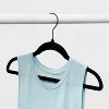 10pk Shirt Flocked Hangers White - Brightroom™