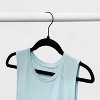 10pk Shirt Flocked Hangers Black - Brightroom™