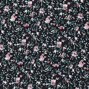 black ditsy floral