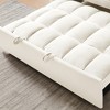 ELJGET 3-in-1 Convertible Sofa Bed with Pull Out Bed, Modern Velvet Double Sleeper Sofa, Adjustable Sleeper Chair Bed for Office, Living Room - 4 of 4