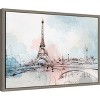 Amanti Art Blushing Paris (Eiffel Tower) by Isabelle Z Canvas Wall Art Print Framed 23 x 16-in. - image 2 of 4