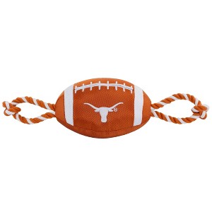 NCAA Texas Longhorns Nylon Football Dog Toy - 1 of 4