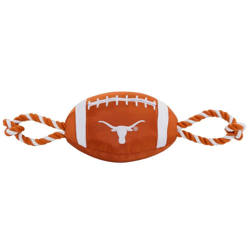 NCAA Texas Longhorns Nylon Football Dog Toy, 1 of 5