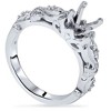 Pompeii3 Vintage Diamond Engagement Ring Setting 14K White Gold - 2 of 4