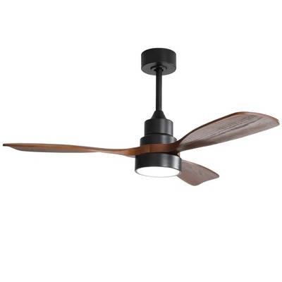 Sofucor 48'' Ceiling Fan with Lights 3 Wood Blades and Remote Control