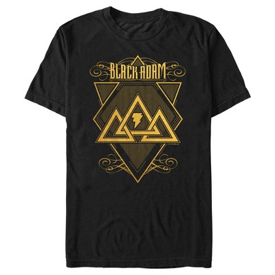 Men's Black Adam Triangle Strategy T-shirt - Black - Medium : Target