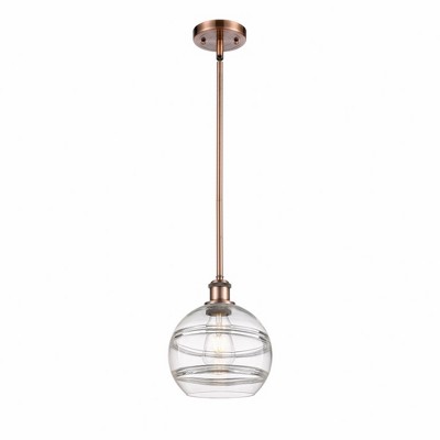 Rochester - 1 Light Stem Hung Mini Pendant In Industrial Style-9.88 Inches Tall and 8 Inches Wide