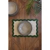 Ruffle Edge Place Mat – 19" Tall Grass Green Table Accent by Kalalou - 2 of 4