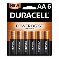 Duracell Coppertop AA Batteries - 6 Pack Alkaline Battery