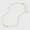 Beloved + Inspired 14K Gold Dipped "Trust" Pendant Necklace - Gold: Lobster Claw Clasp, Brass Material, 16" Length - 3 of 4