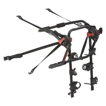 Yakima HangOut Car Trunk Steel Compact Foldable 3 Bicycle Bike Mount Rack Carrier with Adjustable Strap System and Padded Feet, Black