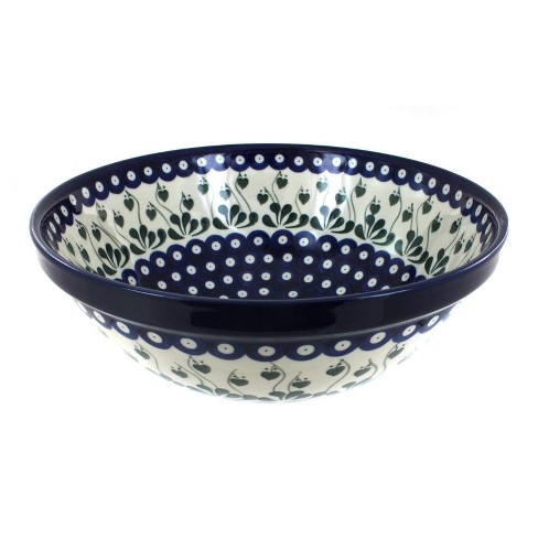 Blue Rose Polish Pottery 55 Ceramika Artystyczna Large Serving Bowl - image 1 of 1