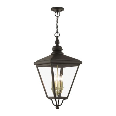 Livex Lighting Adams 4 - Light Pendant in  Bronze/Antique Brass